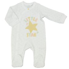 N14770: Baby "Little Star" Cotton Sleepsuit (NB-3 Months)